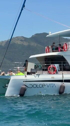 Catamaran 'Dolce Vita' sails off Vietnam coast with passengers