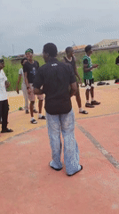 Basketball and street food scenes in Egbagu, Nigeria