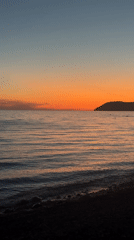 Evening sunset scenes captured across Bar, Montenegro coastline