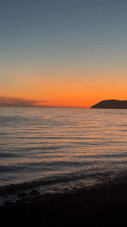 Evening sunset scenes captured across Bar, Montenegro coastline