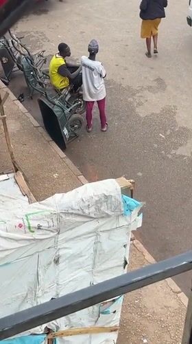 Morning street activity observed in Bukuru, Nigeria