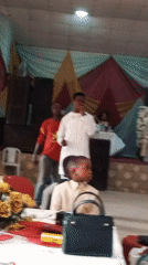 Community gathering features traditional dress in Kakuri Gwari hall