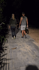 Evening strollers captured on Denpasar walkways and beach paths