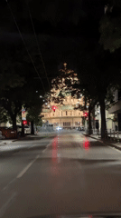 Nighttime view captures illuminated Alexander Nevsky Cathedral in Sofia