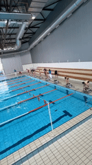 Swimming competition preparations observed at Nikšić pool facility