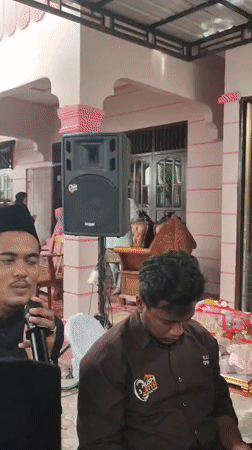 Community celebration with music and gathering in Tambonbaroh