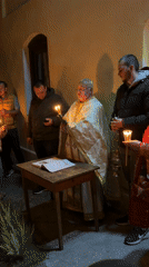 Nighttime Orthodox ceremony held in Kutovo, Bulgaria
