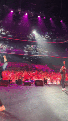Live concert with two male performers in Moscow