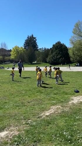 Youth baseball practice and costume gathering in Vancouver park