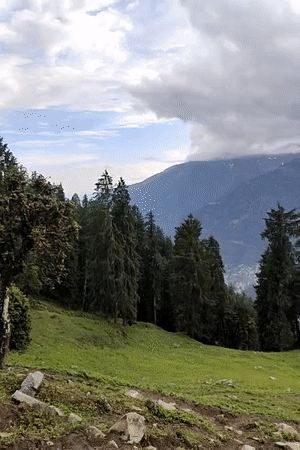 Mountain landscape video captured in Vashisht, India