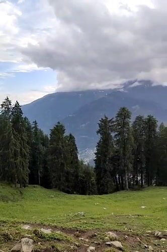 Mountain landscape video captured in Vashisht, India