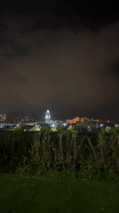 Nighttime scenes documented across M'Diq, Morocco coastal town