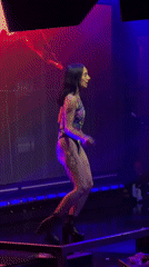 Woman with gift bag captured at Sofia nightclub