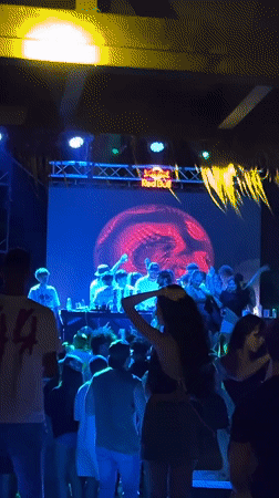 Late-night DJ set with abstract visuals in Sozopol