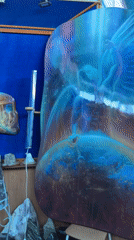 Art and mineral exhibition documented in Upper Uymon, Russia