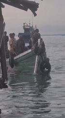 Early morning fish market activity documented in Lhokseumawe, Indonesia
