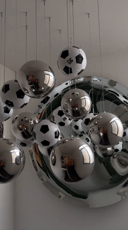 Pilates studio and soccer-themed art space, Mexico City