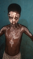 White body paint ritual observed in Bende, Nigeria