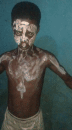 White body paint ritual observed in Bende, Nigeria
