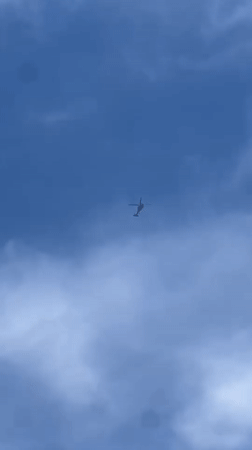 Helicopter spotted flying over Kiryat Bialik, Israel