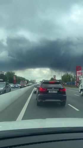 Dark smoke column rises over Moscow's southern outskirts