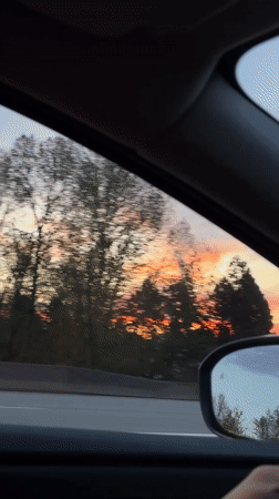 Dramatic sunset displays vibrant colors across Delta, Canada skies