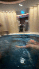 Women enjoy evening spa session in Belgrade hot tub