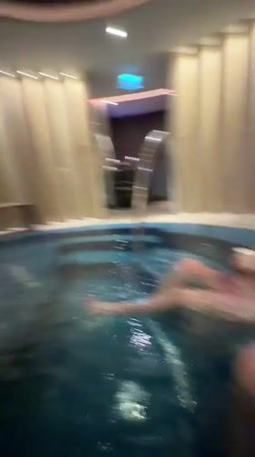 Women enjoy evening spa session in Belgrade hot tub