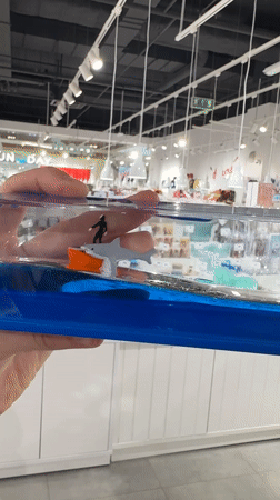 Yaroslavl resident documents toy ocean displays and local scenes