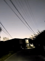 Evening drive through residential Lhokseumawe neighborhood captured on video