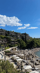 Afternoon moments captured across beach and town in Budva