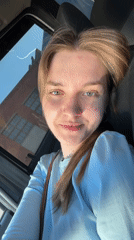 Woman documents flower arranging and car selfies in Perm