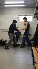 Men spar and socialize in Schiltigheim facility