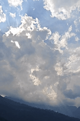 Dramatic skies and everyday moments captured in Himalayan town