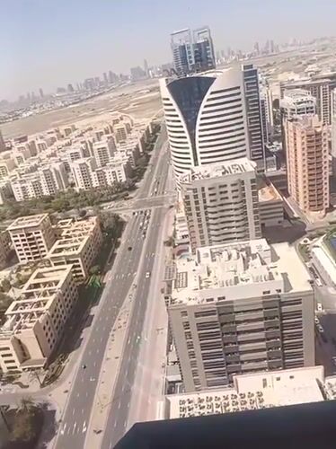 Dubai resident documents morning cityscape views and tea collection