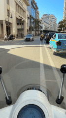 Ferrari spotted amid busy street traffic in Tangier