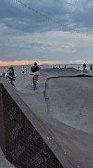 Pump track riding and sailing in Kokshetau on a summer evening
