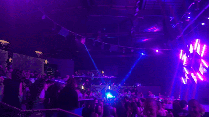 Crowded nightclub scene captured in Varna, Bulgaria
