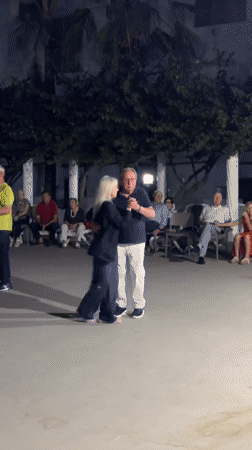 Evening community dance gathering brings generations together in Sicily