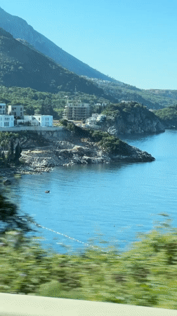 Morning journey captures Montenegro's coastal and mountain scenery