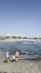 Morning walk toward the ocean in Lozenets, Bulgaria
