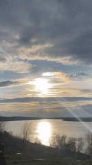 Peaceful river scene documented in Noviy, Russia