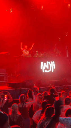 DJ Anya lights up an outdoor crowd in Echternach