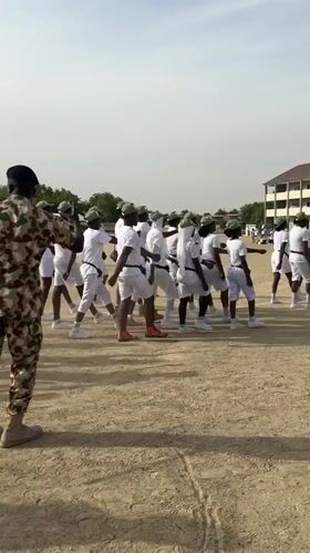 Uniformed group conducts marching formation exercise in Maiduguri