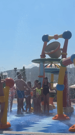Summer afternoon at a Podgorica water park