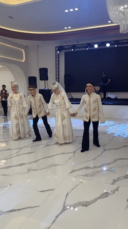 Traditional dance and song performance in Voskevaz, Armenia