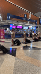 Cabin crew and terminal scenes captured at KLIA