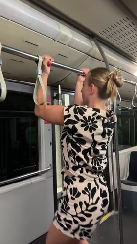 Woman's evening journey documented across Velika Gorica, Croatia