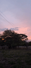 Sunset documented in rural Tinaquillo, Venezuela