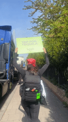 Street promoters with signs, costumed individuals spotted in London